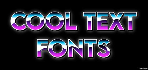 Cool Text Fonts Text Effect And Logo Design Font