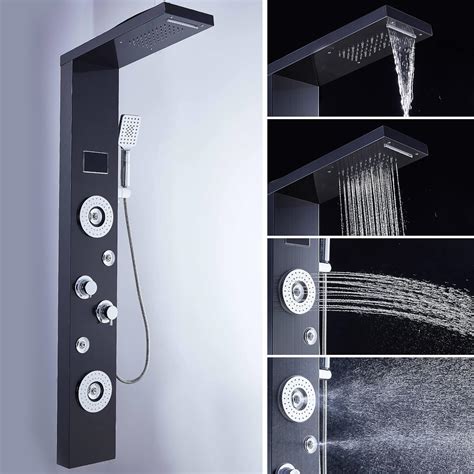 Ello Allo Led Rainfall Waterfall Shower Head Rain Massage System With