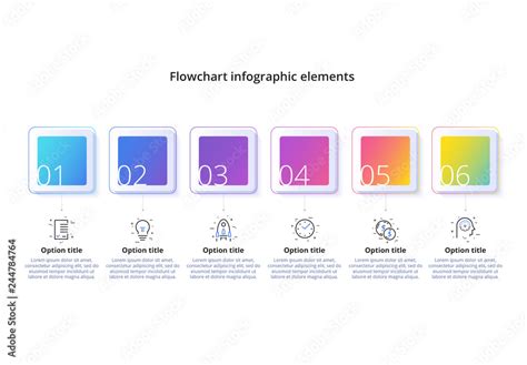 6 Step Infographic Stock Template | Adobe Stock