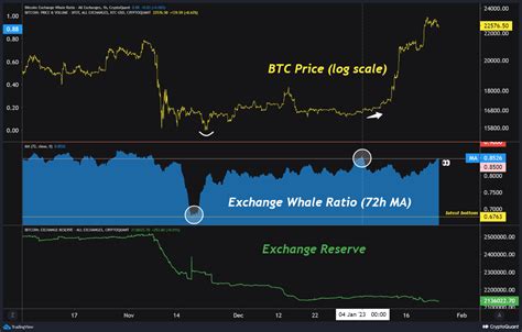 Rising Exchange Whale Ratio Cryptoquant