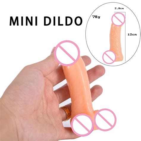 Mini Dildo Realistyczne Dildo Mi Kkie Penis Sztuczne Korek Analny Guma