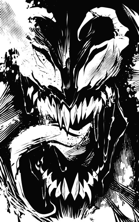 View 23 Venom Drawing Black And White - fronttrendbook