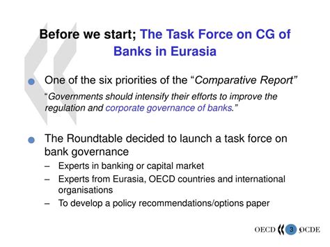 PPT Policy Brief On Corporate Governance Of Banks In Eurasia Outline