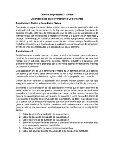 Derecho Empresarial 3 Unidad Apuntes Administración uDocz