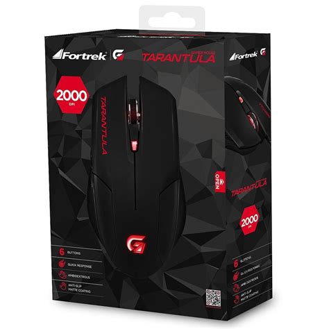 Mouse Gamer Fortrek Óptico USB Tarantula OM702 54623