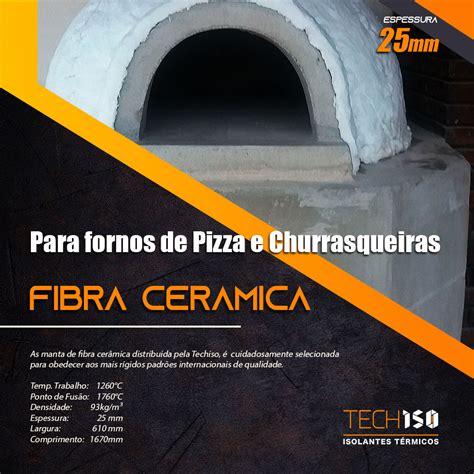 Manta Fibra Cerâmica p Alta Temperatura 25mm 1 260ºc 1500 x 610mm