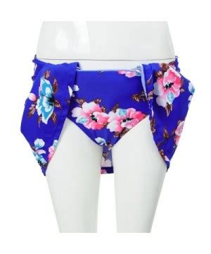 Swimsuits For Women Swimwear Bikini Push Up High Waisted Floral Print Bikini Set Blue Floral