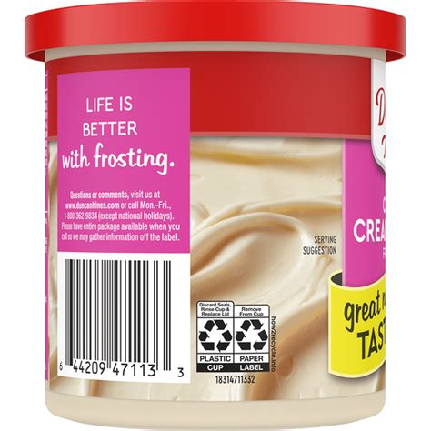 Duncan Hines Frosting, Cream Cheese, Creamy (16 oz) from Key Food ...