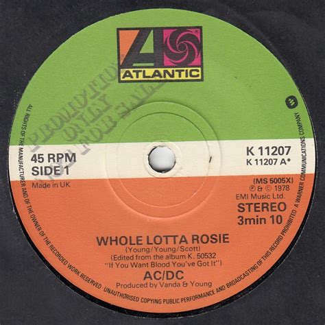 Acdc Whole Lotta Rosie Vinyl Records Lp Cd On Cdandlp