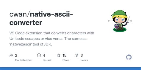 Github Cwan Native Ascii Converter Vs Code Extension That Converts