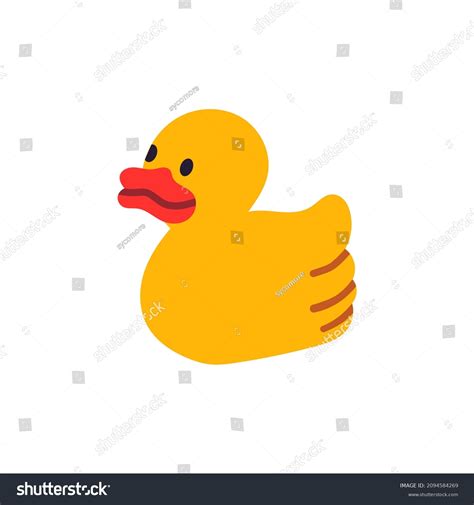 Yellow Rubber Duck Vector Hand Drawn Stock Vector (Royalty Free ...