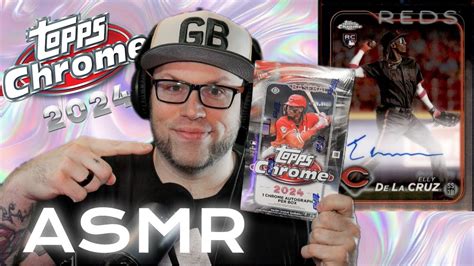 Asmr Card Unboxing Topps Chrome Baseball Hobby Box Whispering