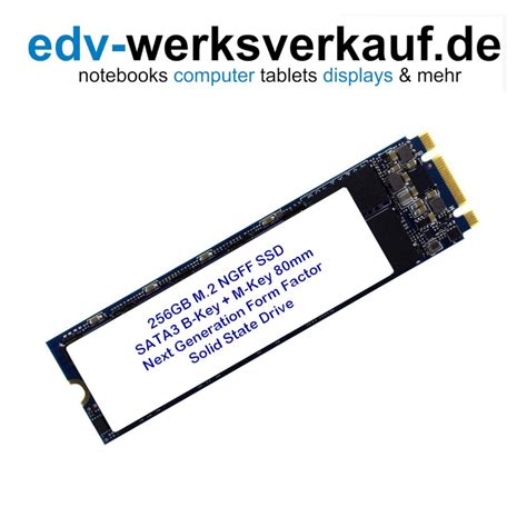 256 GB SSD M.2 SATA3 B+M -Key 80mm NGFF (Neu)