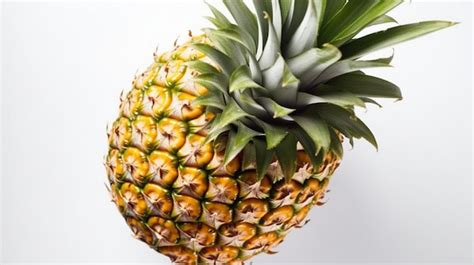 Premium Photo Ripe Pineapple Isolated On White Background