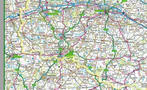 This 1100000 Detailed Map Of Kent Shows The County Boundary Town