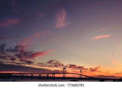 Newport Bridge Sunset Panoramic: Over 15 Royalty-Free Licensable Stock ...