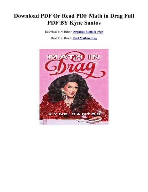 [PDF] Download Math in Drag - Kyne Santos by pearldeirdra99 - Issuu