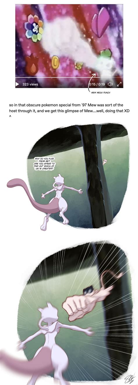 Mega Mew Punch By Tc 96 On Deviantart Pokemon Mewtwo Pokemon Mew