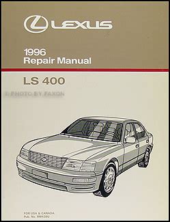 Lexus Ls Repair Shop Manual Original