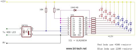 Indicador De La Actividad Del Disco Duro Mediante Leds Fullcustomes