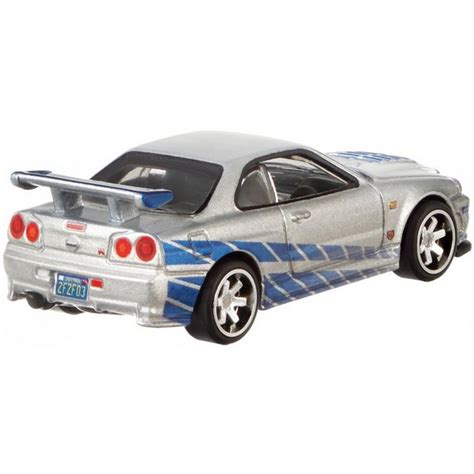 Hot Wheels Fast Furious autó Skyline GTR R34