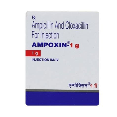 Ampoxine 1gm Ampicillin Cloxacillin Injection 500 Mg At Rs 39 7 Box In