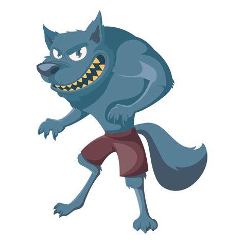 Halloween Werewolf Comic Character Vector Art At Vecteezy