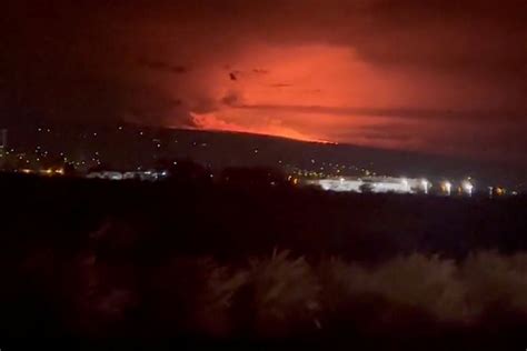 The world's largest active volcano erupted in Hawaii