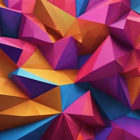 Premium Photo Geometric Abstract Background Low Poly Design