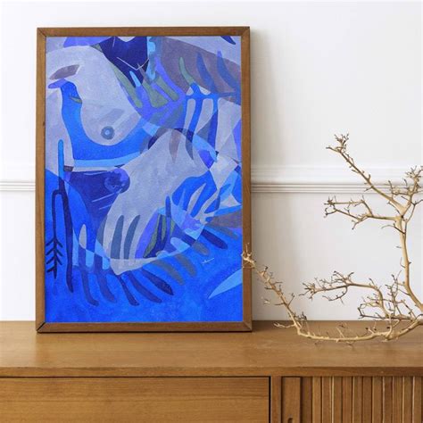 Abstract Nude N Blue Painting By Aur Lie Tbd Saatchi Art