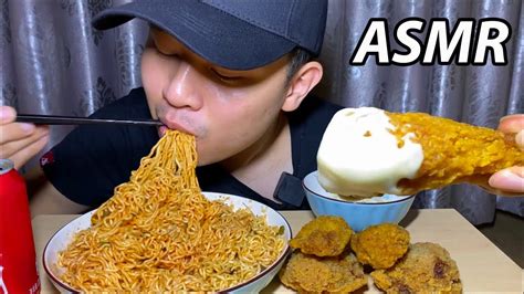 Asmr Nuclear Fire Noodles And Macdonal Chicken Nuggets Mukbang No