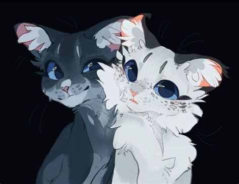 Bluefur And Snowfur Warrior Cats Art Big Cats Drawing Warrior Cat