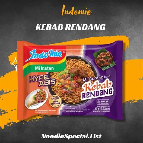 Jual Indomie Kebab Rendang Mi Goreng Indomi Hypeabis Mie Goreng Kebab