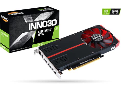 Grafikkarte INNO3D GeForce® GTX 1650 Single Slot 4GB (N16501-04D5 ...