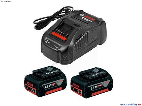 Набор аккумуляторов + зарядное устройство Bosch Professional GBA 18V 5. ...
