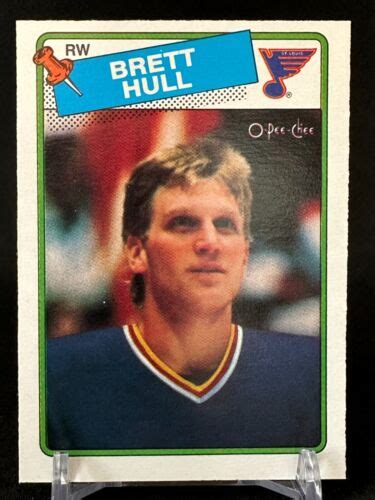 O Pee Chee Brett Hull Rookie Card St Louis Blues Rc Opc