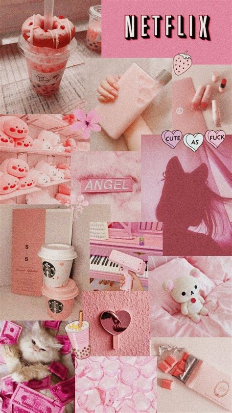 Pink Aesthetic Collage Wallpaper Laptop