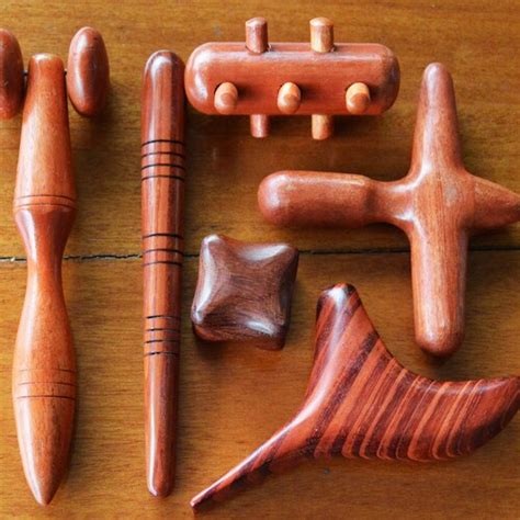 Set 6 Pcs Reflexology Traditional Thai Massage Wooden Stick Etsy