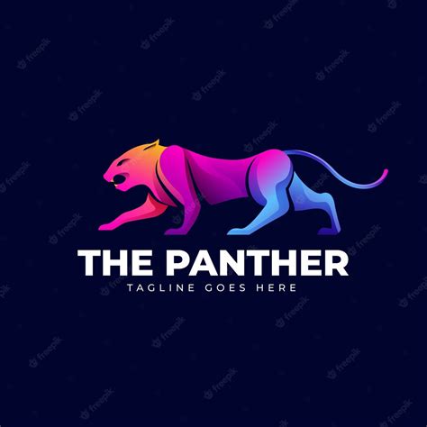 Free Vector Creative Panther Logo Template