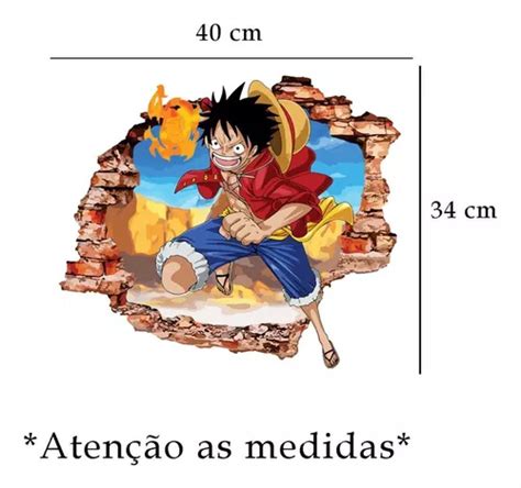 Adhesivo De Pared Con Falso Agujero Mod De One Piece Mercadolibre