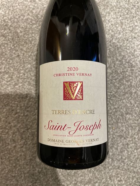 2020 Domaine Georges Vernay St Joseph Terres d Encre France Rhône