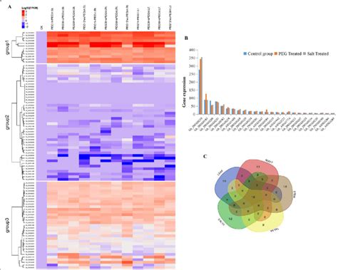 Rna Seq Expression Profile Of The Mined Genes Under Drought Stress