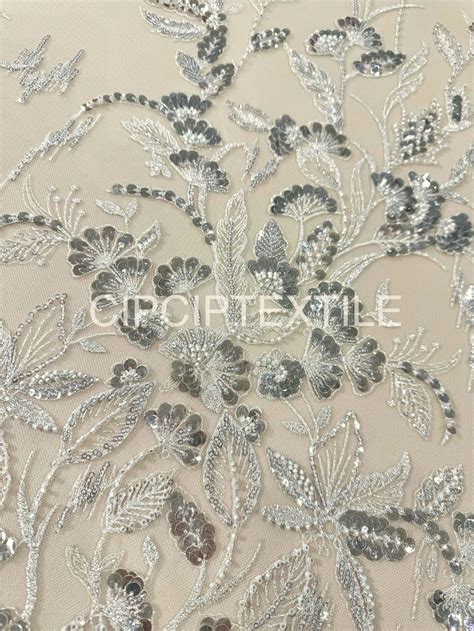 NEW NUDE KIVA EXQUISITE BEADED LACE CIPCIPTEXTILE