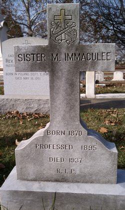 Sr M Immaculee Skinner M Morial Find A Grave