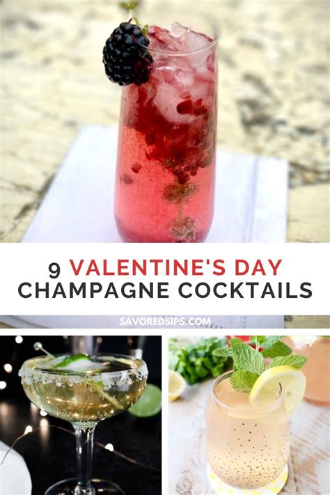 Valentines Day Champagne Cocktails Savored Sips