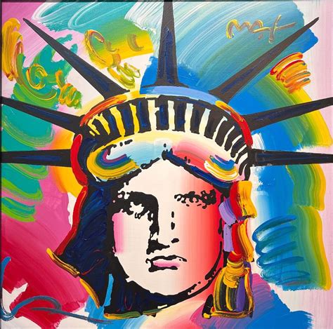 Liberty Head By Peter Max Onessimo Fine Art