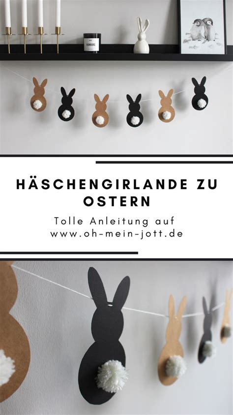 DIY Ostergirlande Mit Anleitung Basteln Ideen Ostern Ostern