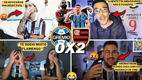 REAÇÕES GRÊMISTAS REVOLTADOS E TRISTEZA TOTAL GRÊMIO 0X2 FLAMENGO