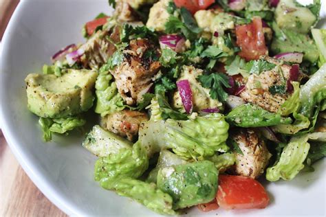 Blackened Chicken Cucumber And Avocado Chopped Salad Whole Kitchen Sink