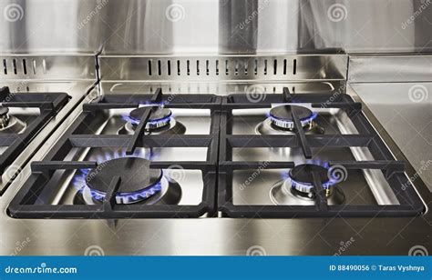 Kitchen gas top stock photo. Image of ignite, safety - 88490056